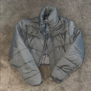 SHEIN Gray Puffer Jacket